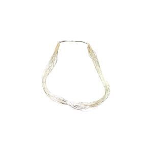 Navajo Liquid Silver 925 Marked 30 Strand Necklace 30” Long Vintage 43 Grams